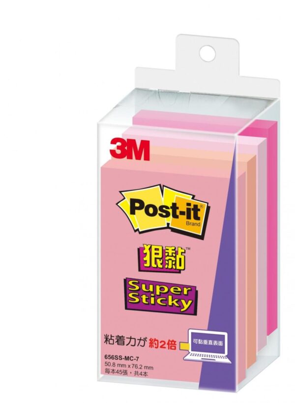 3M 報事貼® Post-It 狠黏 Super Sticky 656SS, 3" x 2" - Image 2