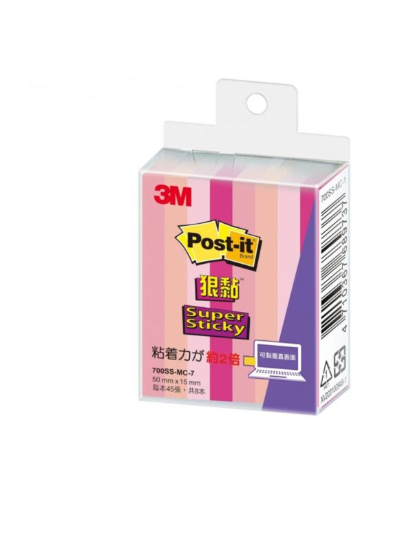 3M 報事貼® Post-It 狠黏 Super Sticky 700SS, 50mm x 15mm